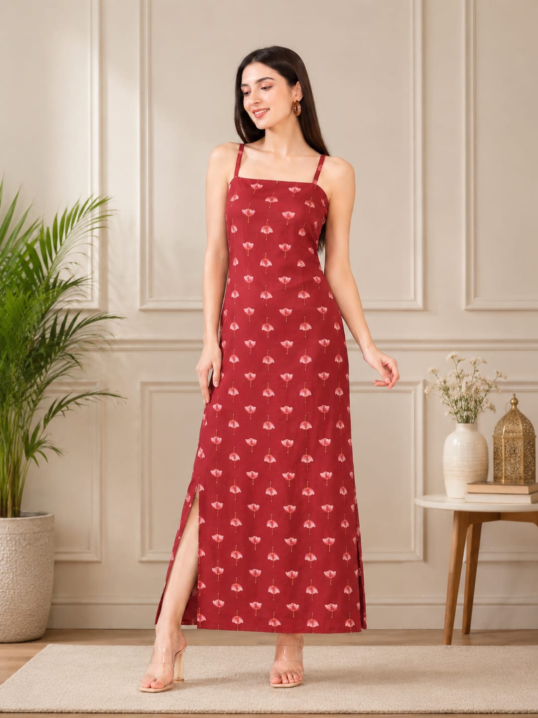 The Kurti Collection Rust Colored Women Summer Dress