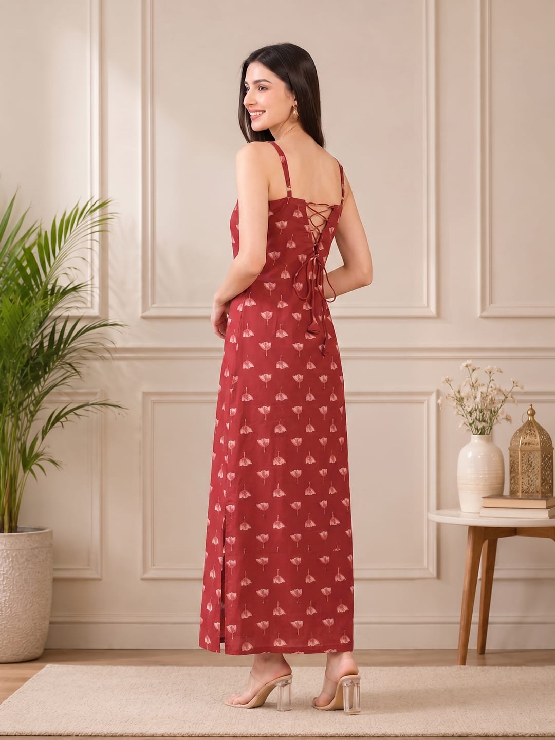 The Kurti Collection Rust Colored Women Summer Dress