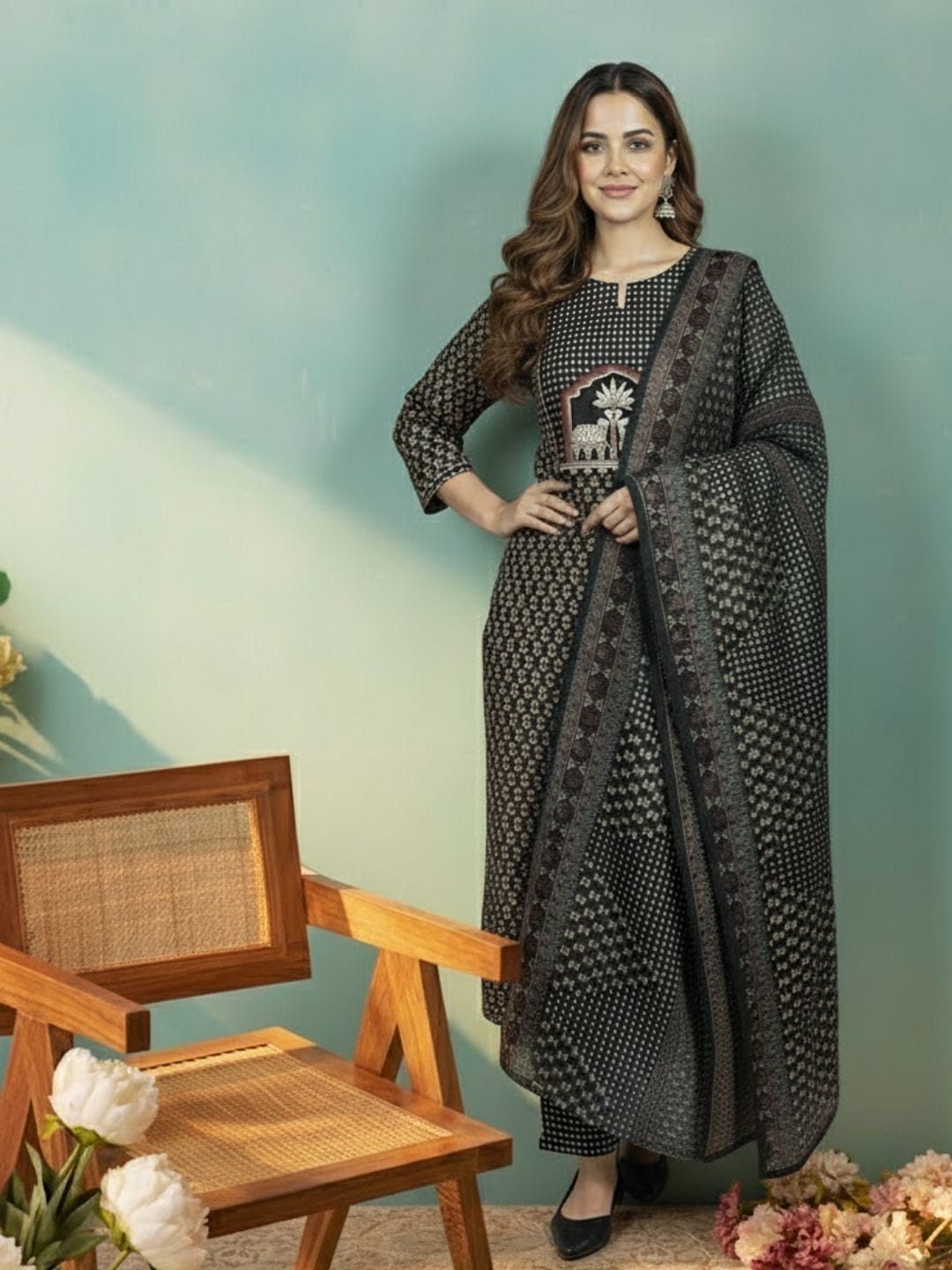 Fusion Cotton Kurta Set