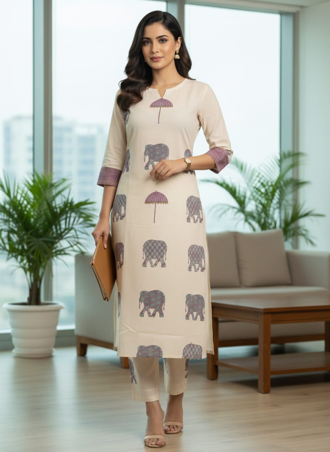 Bohemian Ivory Kurta Set