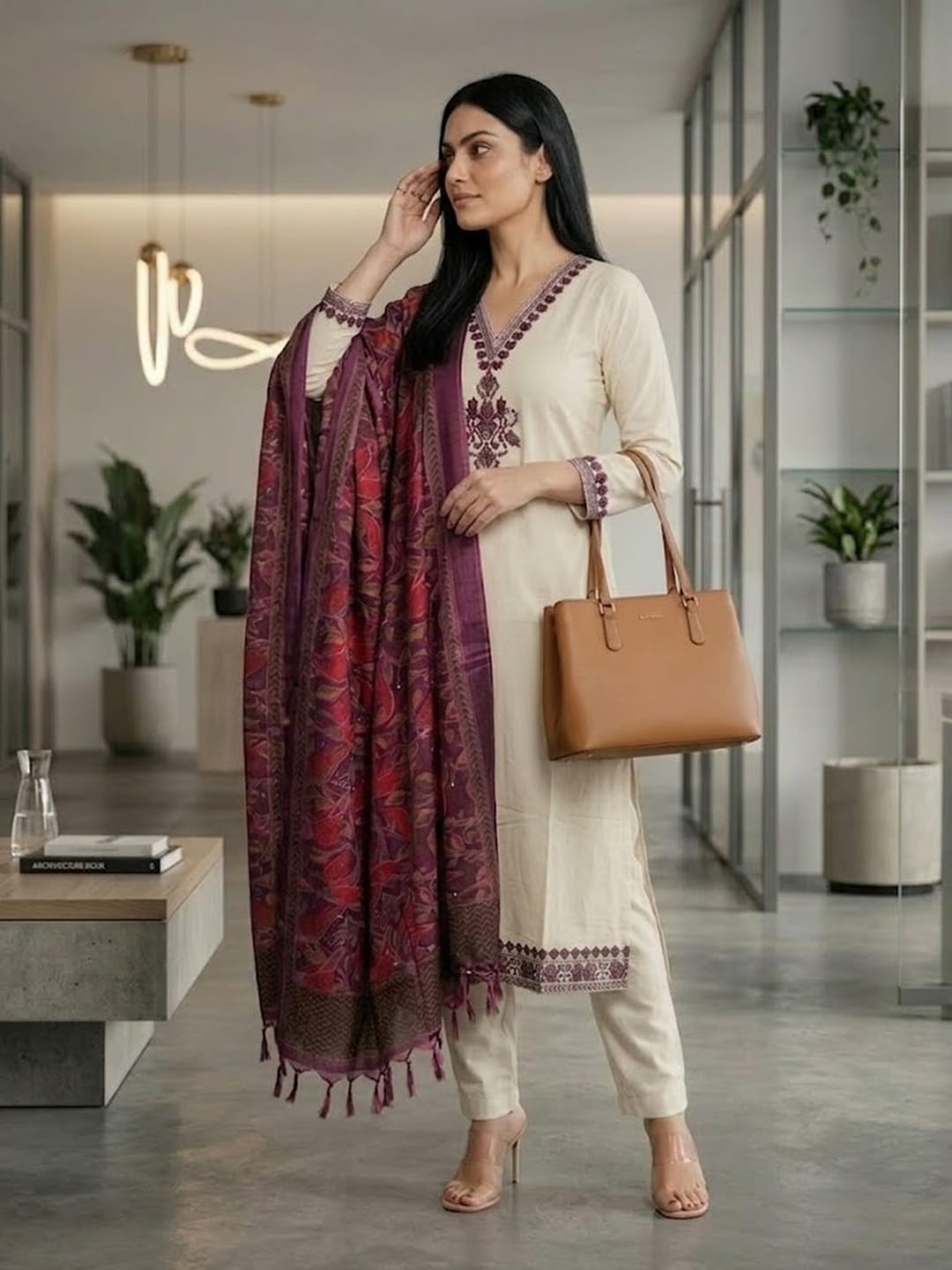 Heritage Hues Kurta Ensemble With Dupatta