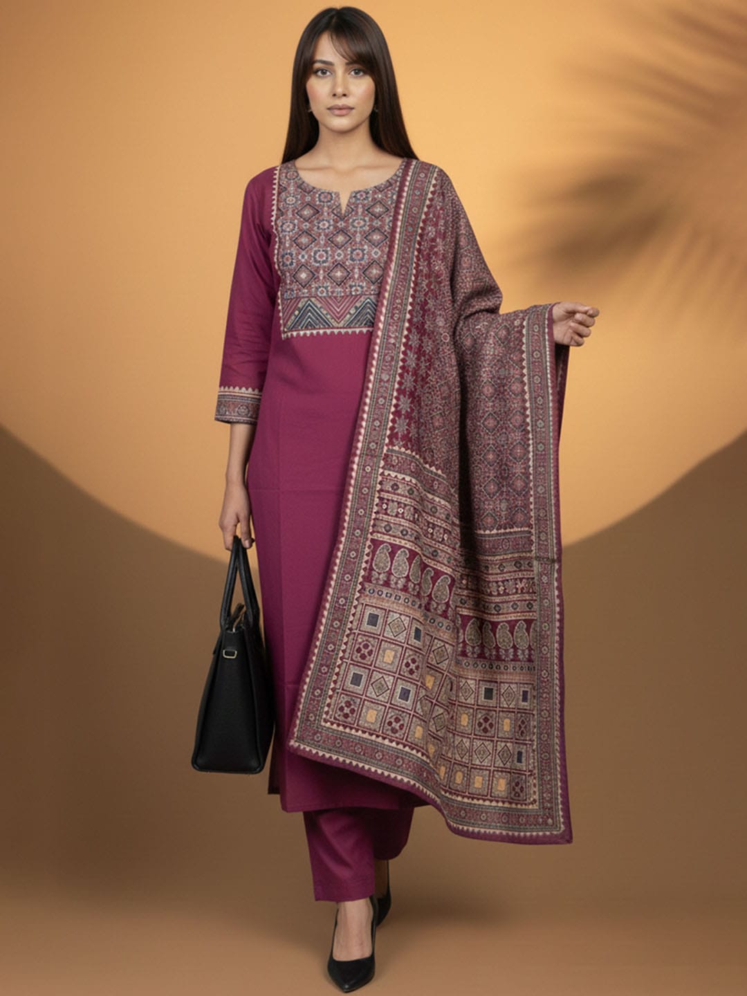Aline Classic Kurta Set With Dupatta