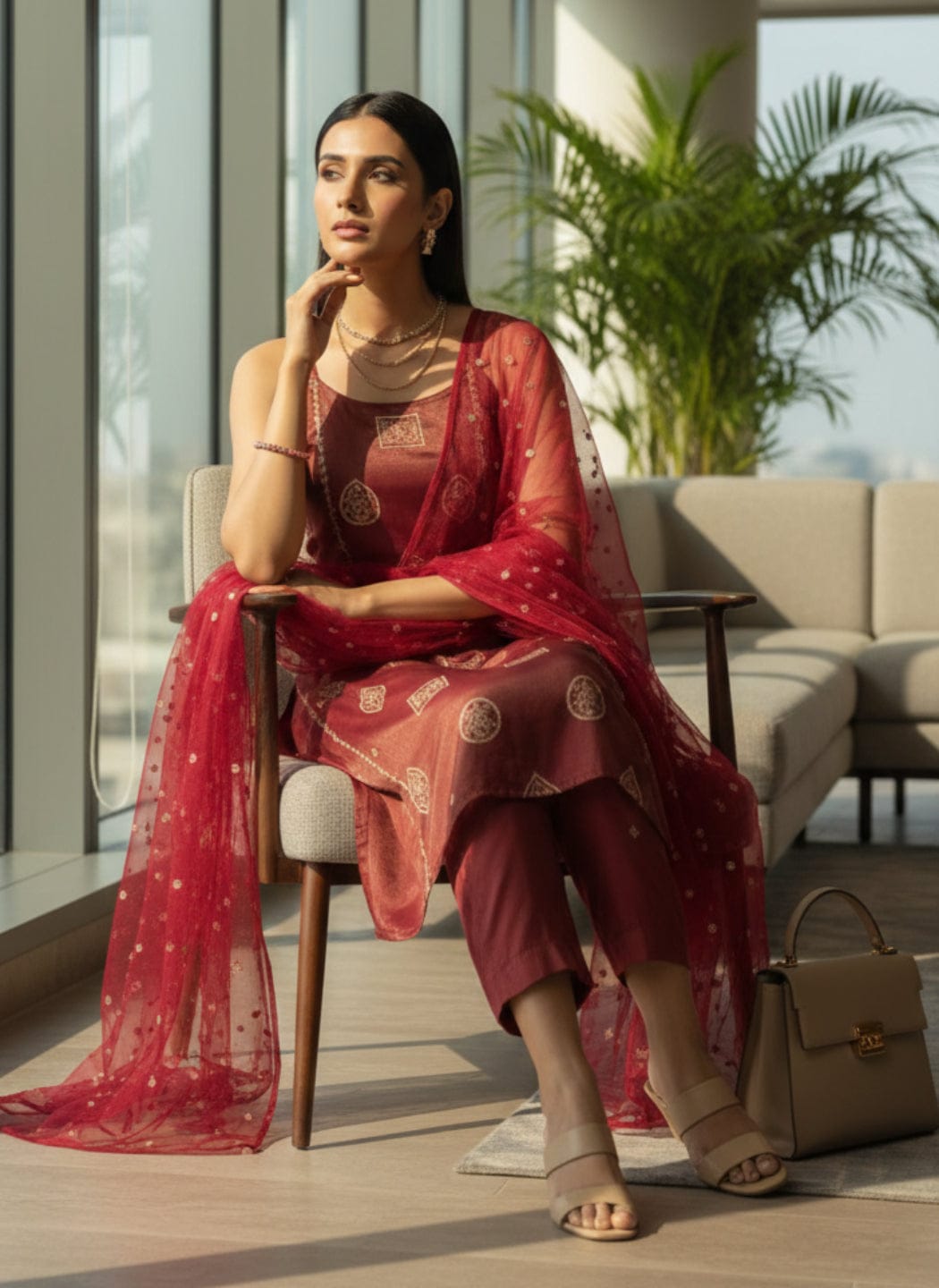The Kurti Collection Women Regular Kurta with Trousers & With Dupatta