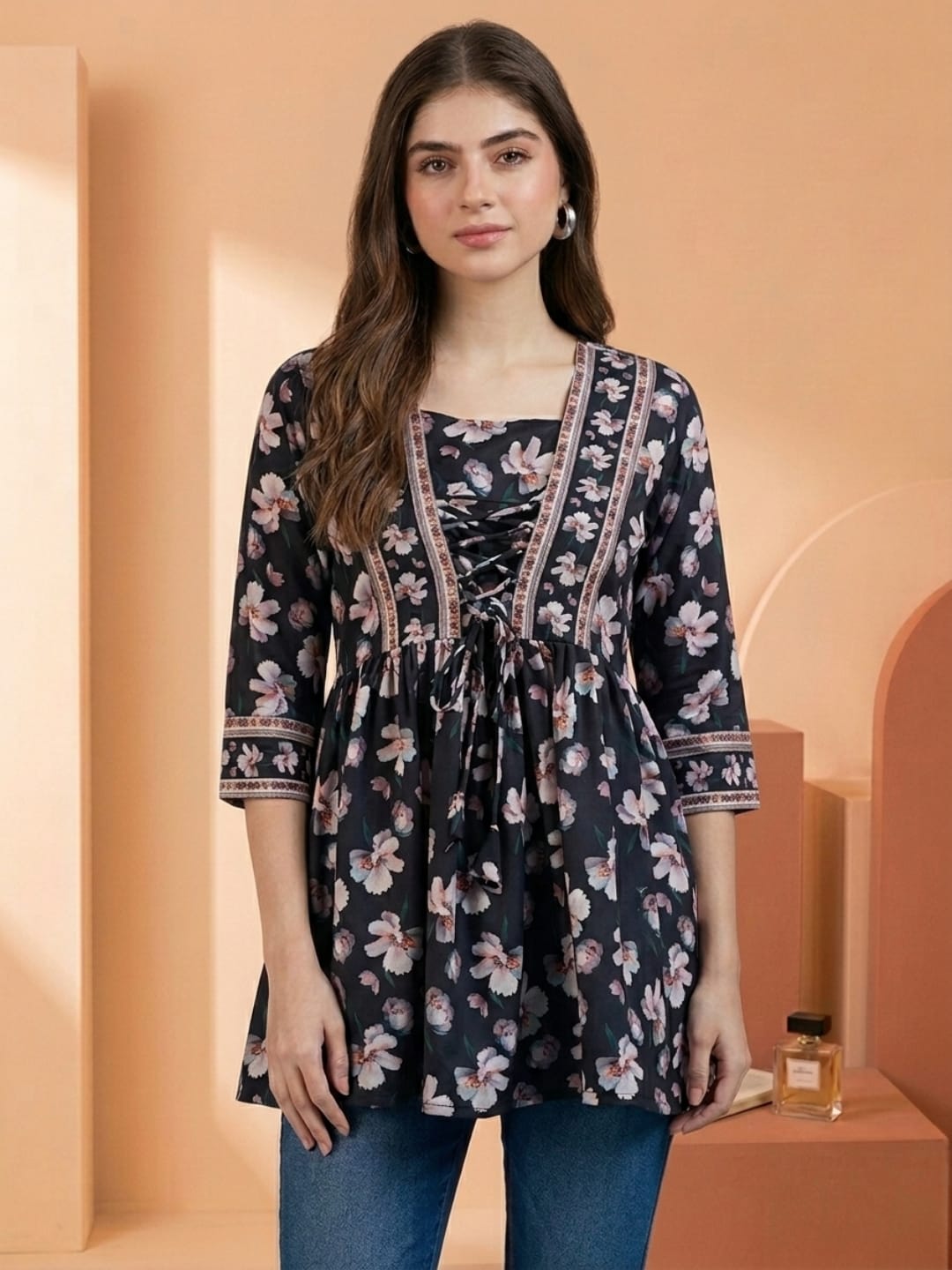 The Kurti Collection Women Summer Floral printed Top