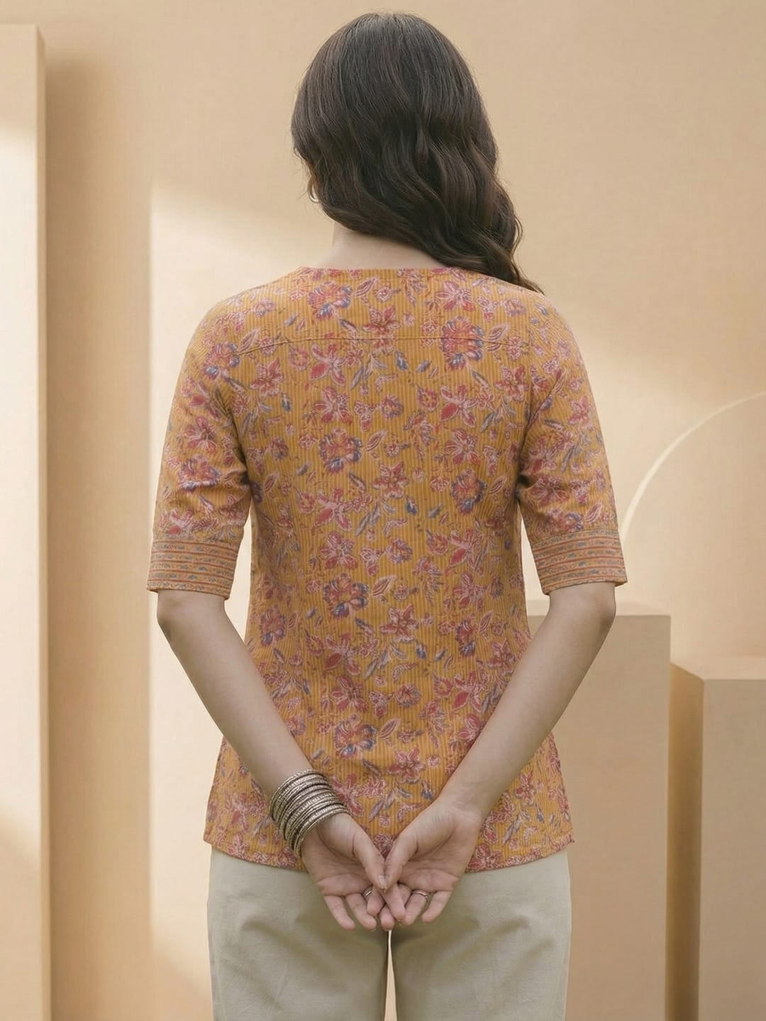 The Kurti Collection Women Summer Floral printed Top