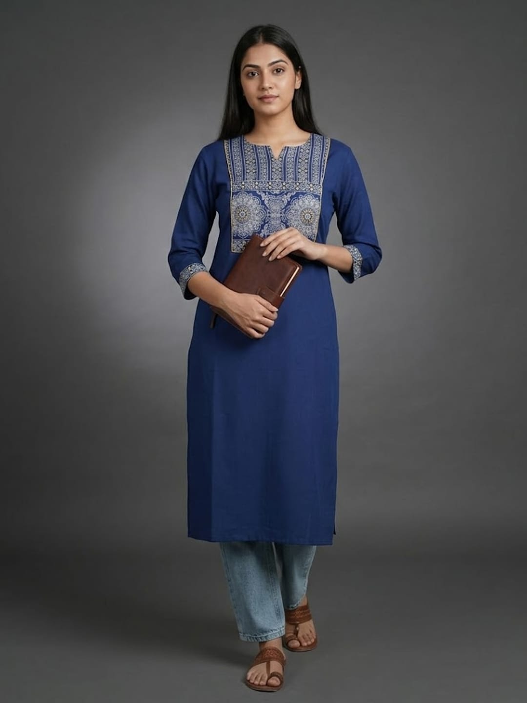 Modern Summer Kurta In Blue