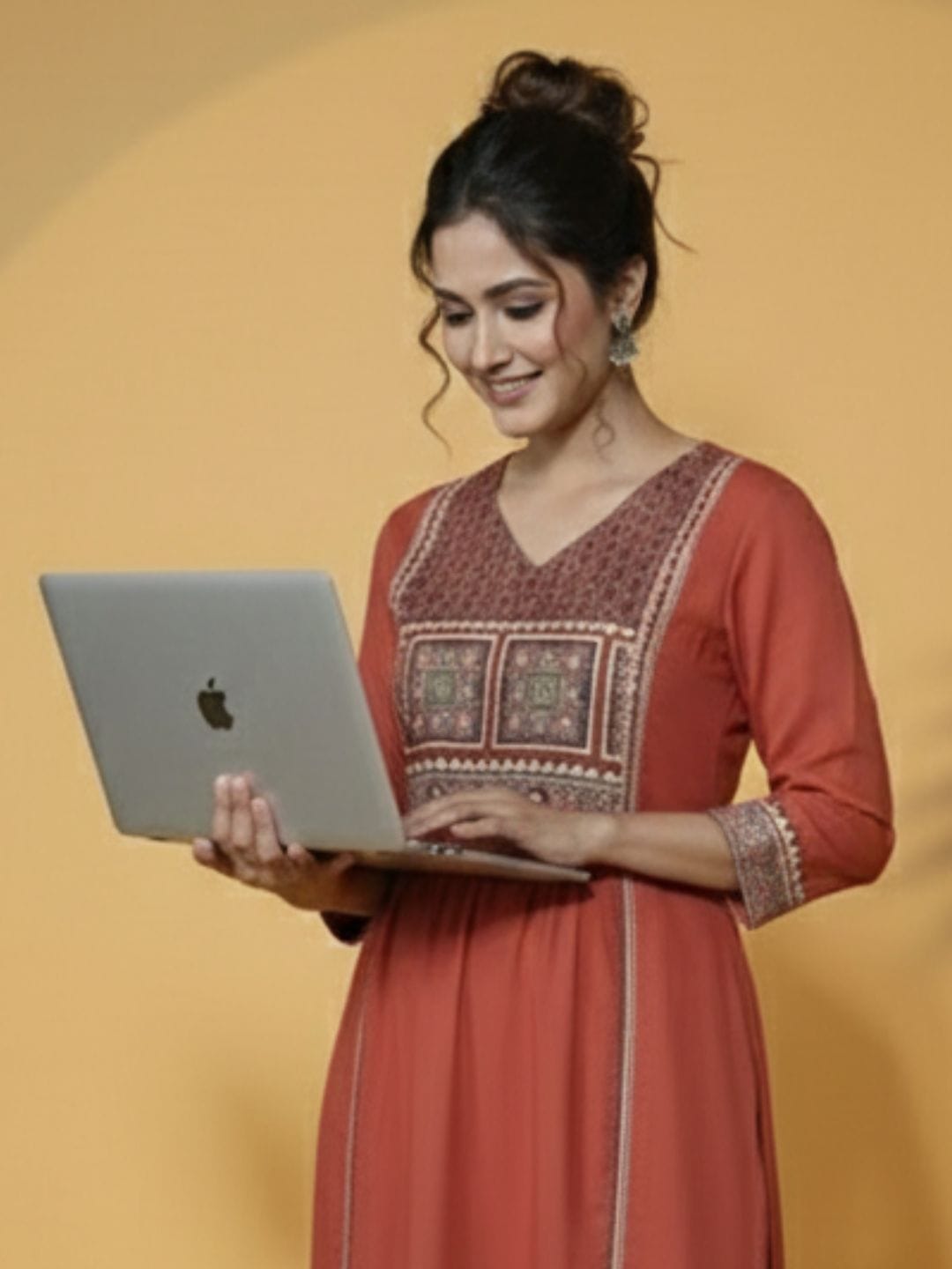 Ajrakh Heritage A-Line Kurta Set