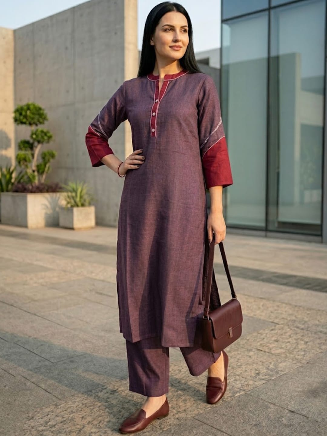 The Regal Plum Pleat