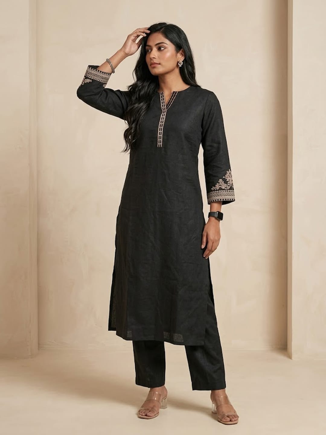 Classic black Kurta Set