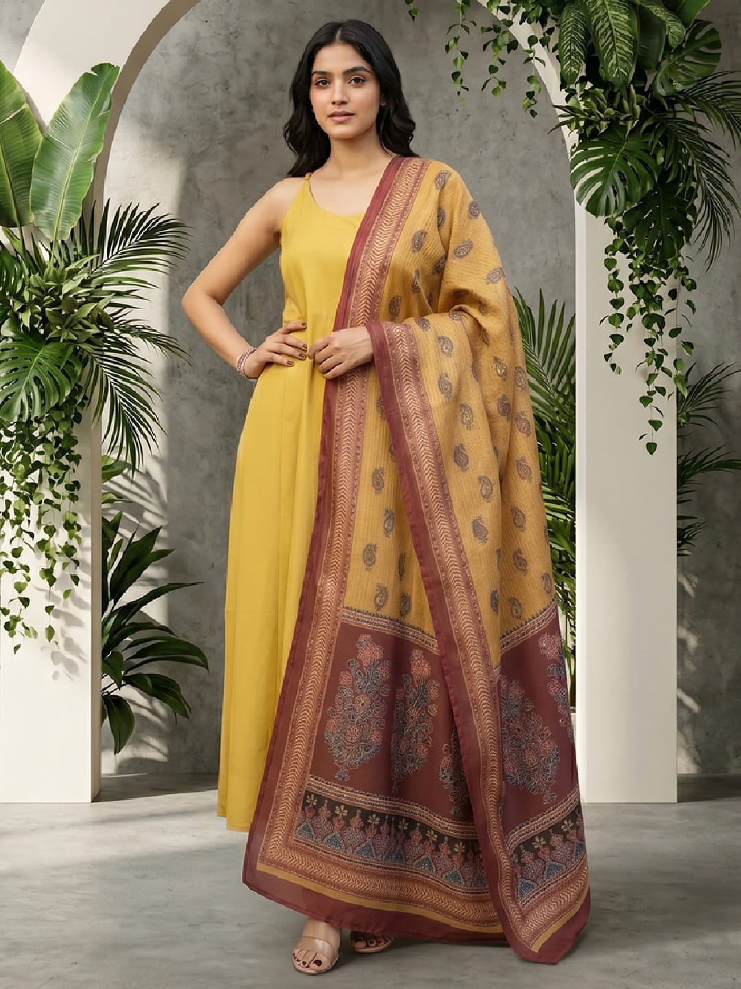 Fusion Kurta Set With Dupatta