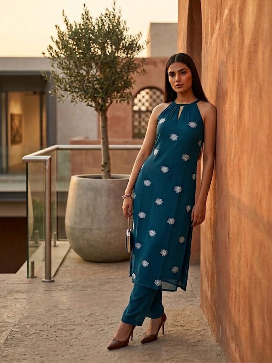 Minimalist Noir Kurta Set