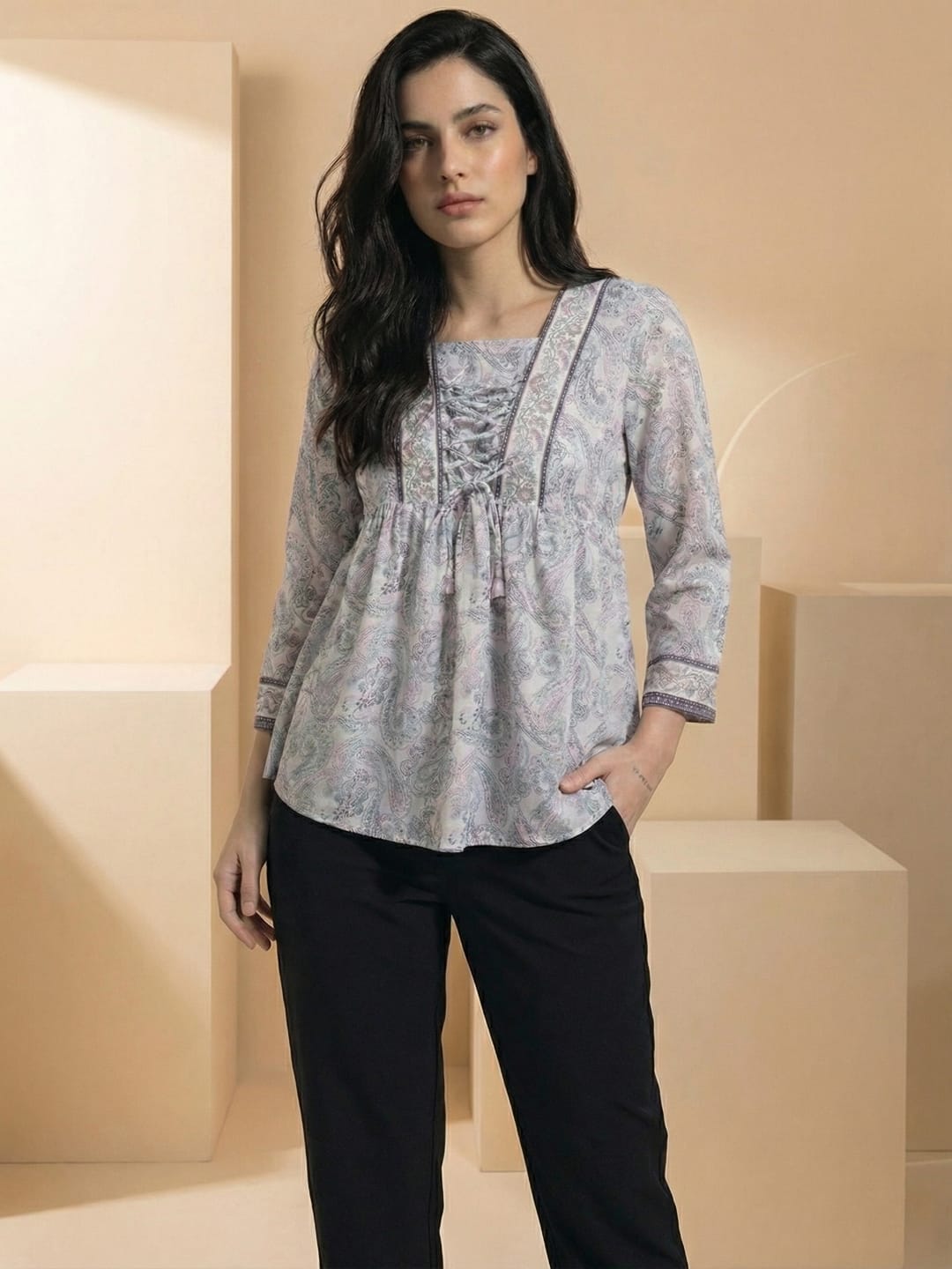 The Kurti Collection Women Summer Floral printed Top