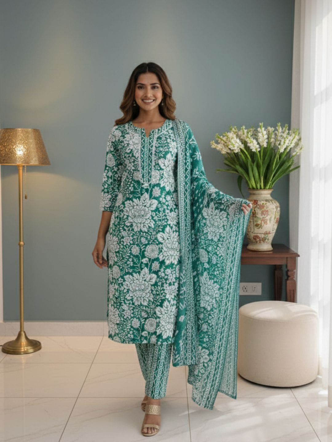 Modern & Fresh Kurta Set With Dupatta