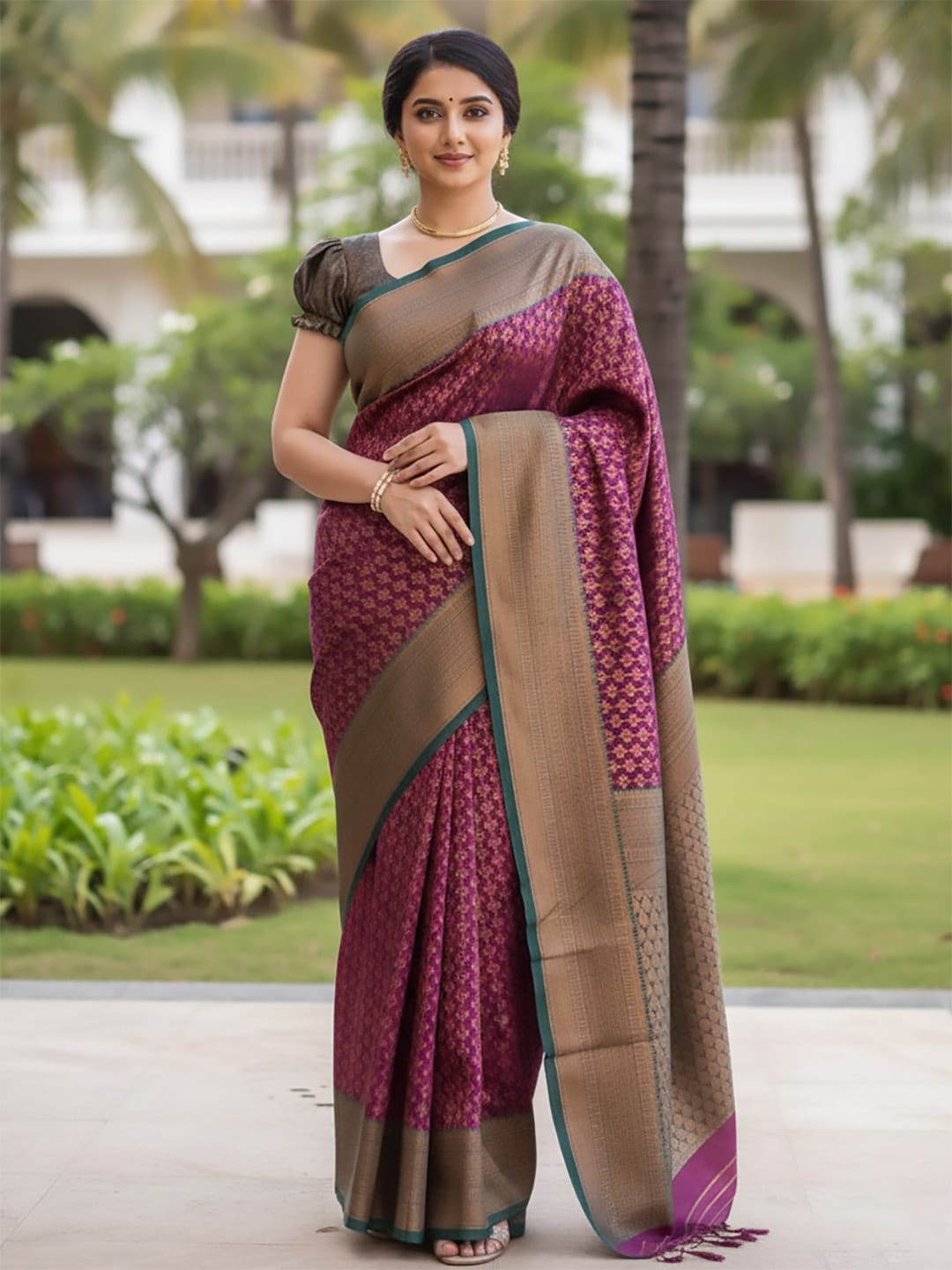The Fusion Drape in green