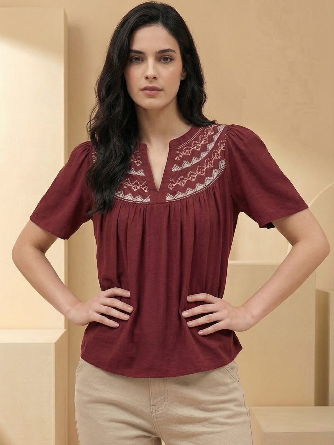 The Kurti Collection Women Summer Floral printed Top