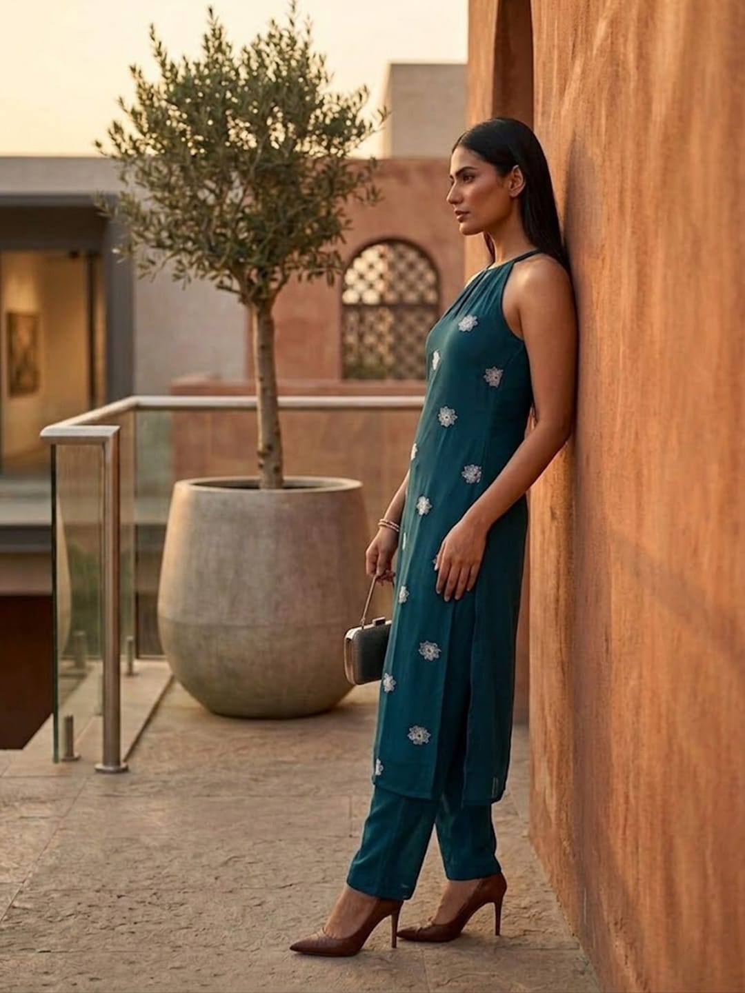 Minimalist Noir Kurta Set