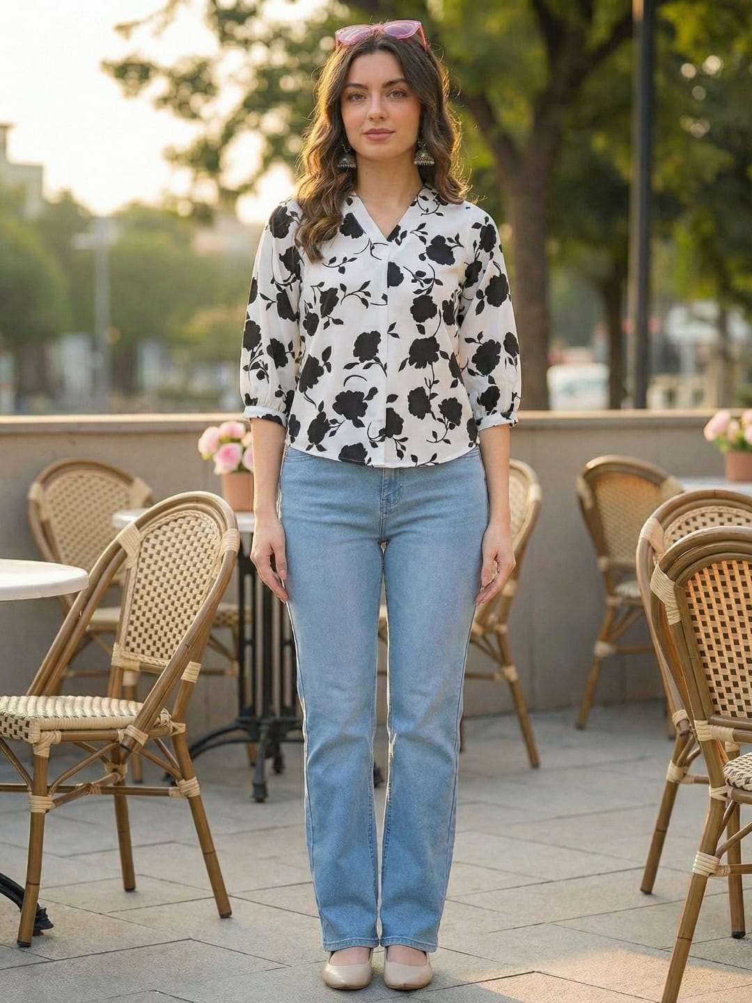 The Kurti Collection Women Summer Floral printed Top