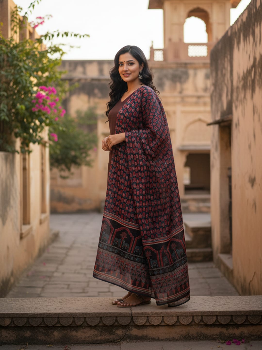Elegant & Detailed Kurta Set With Dupatta