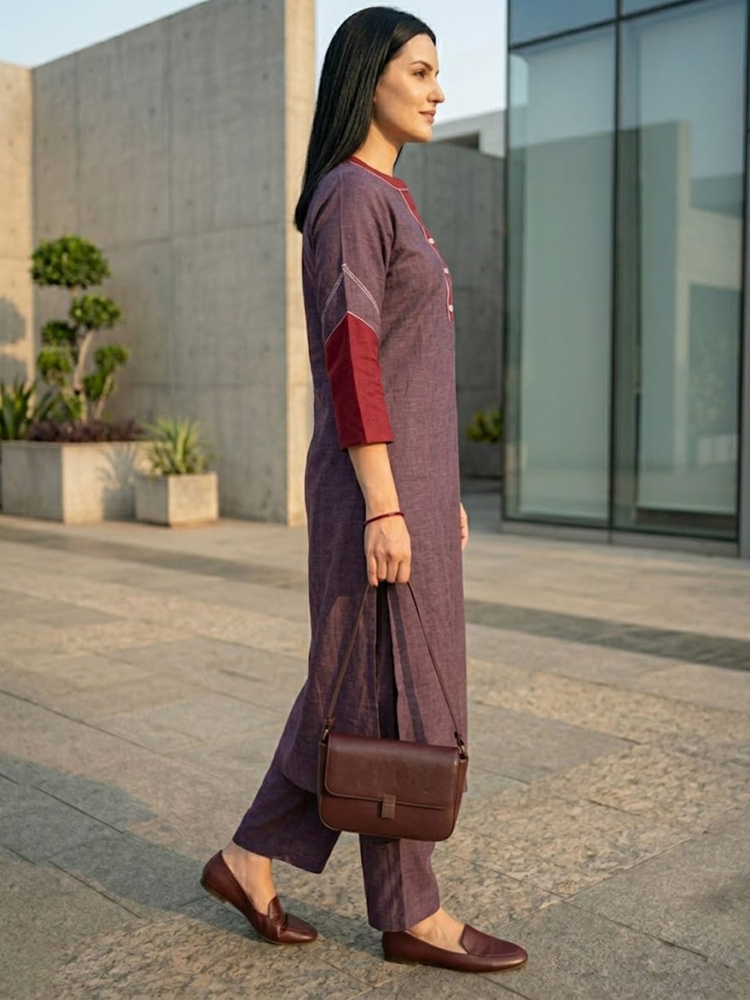 The Regal Plum Pleat