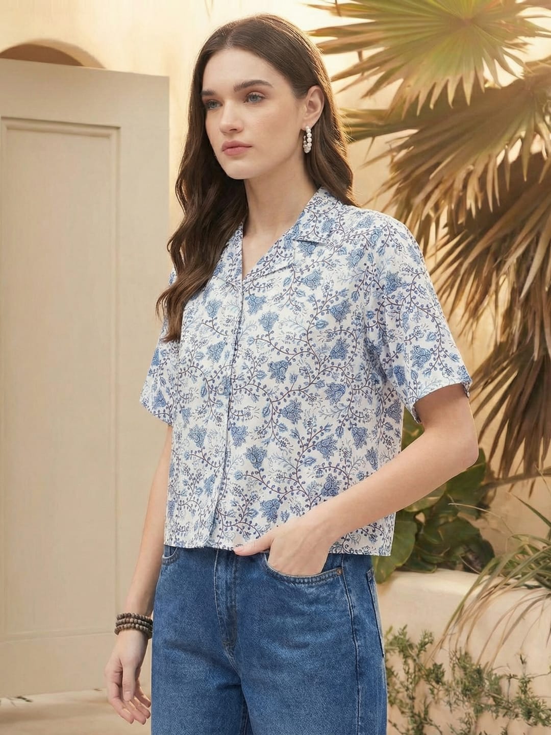 The Kurti Collection Women Summer Floral printed Top