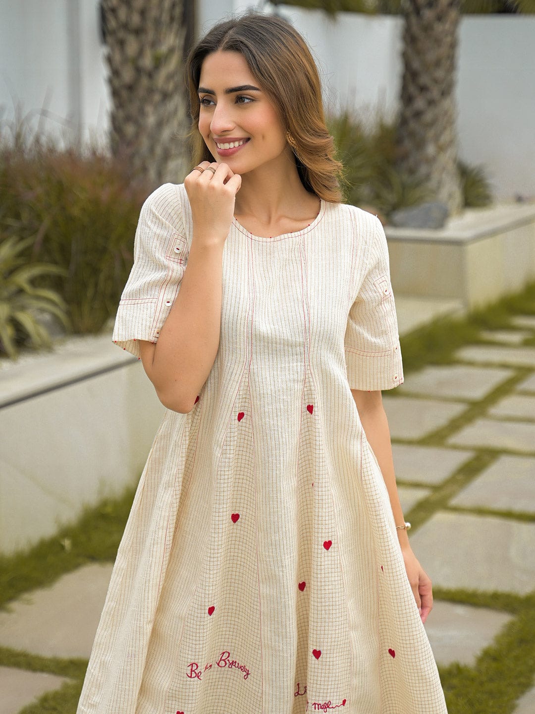 Flared A-Line Tunic with Modest Silhouette