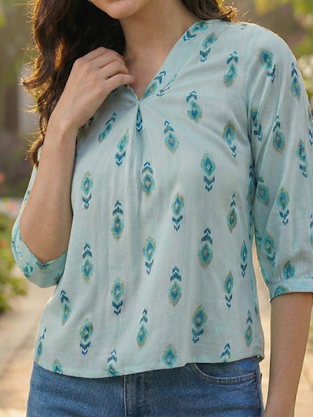 The Kurti Collection Women Summer Floral printed Top