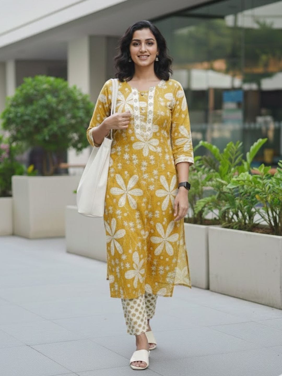 The Kurti Collection Women Floral Printed Regular Kurta with Trousers & With Dupatta