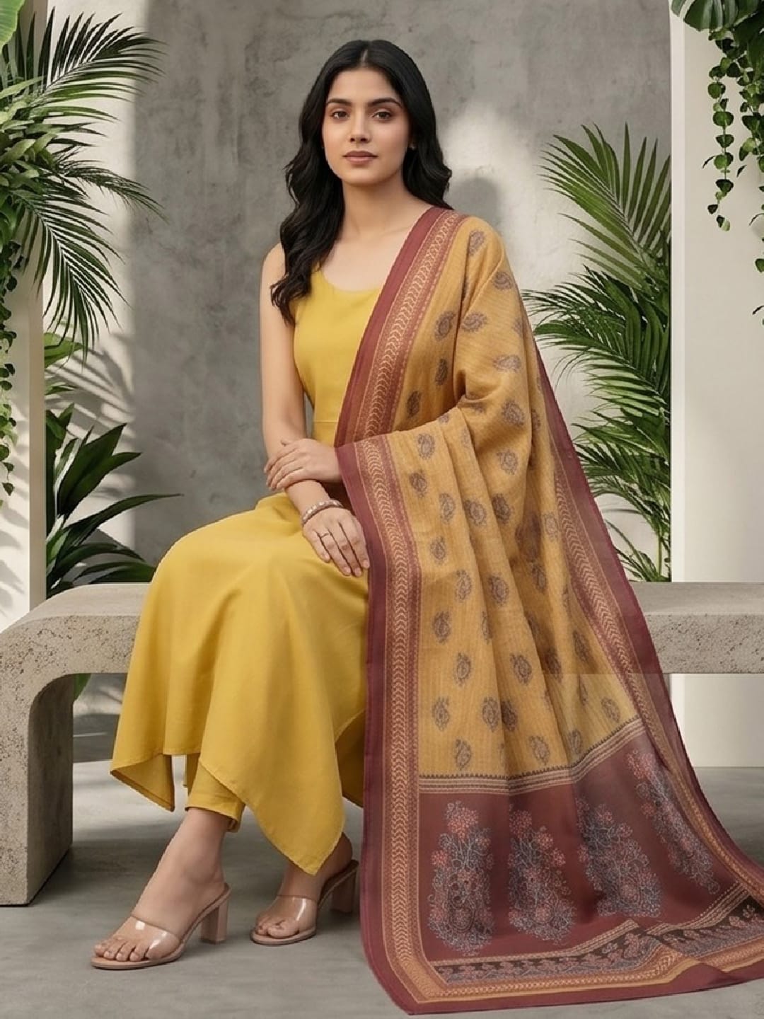 Fusion Kurta Set With Dupatta