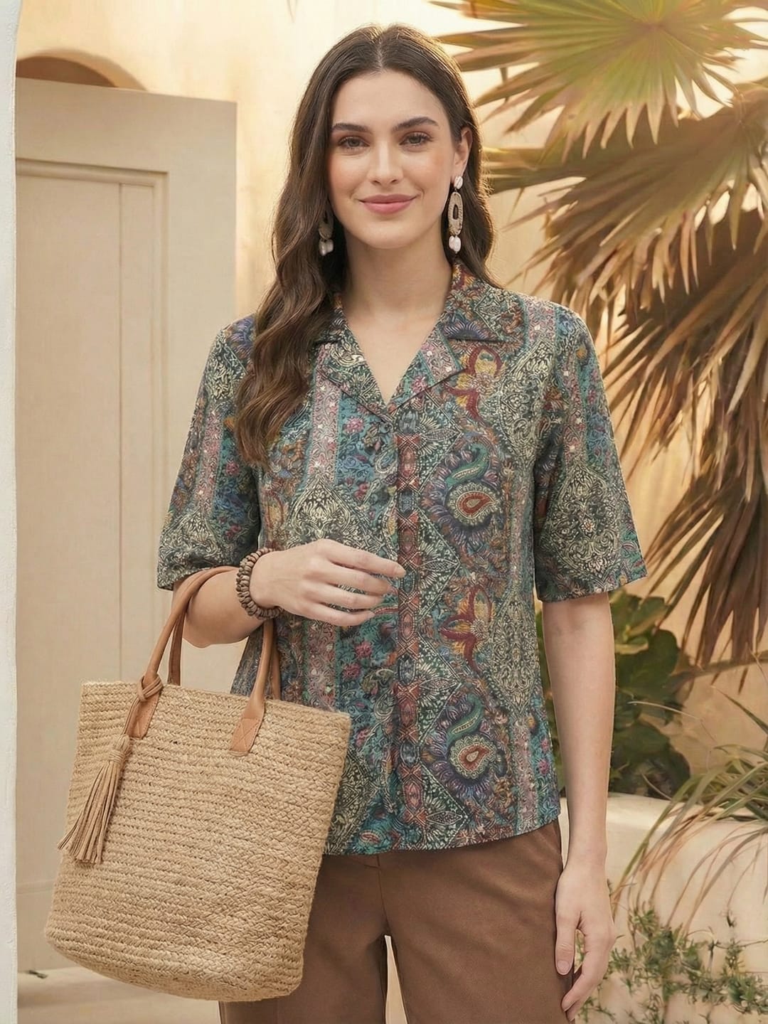 The Kurti Collection Women Summer Floral printed Top