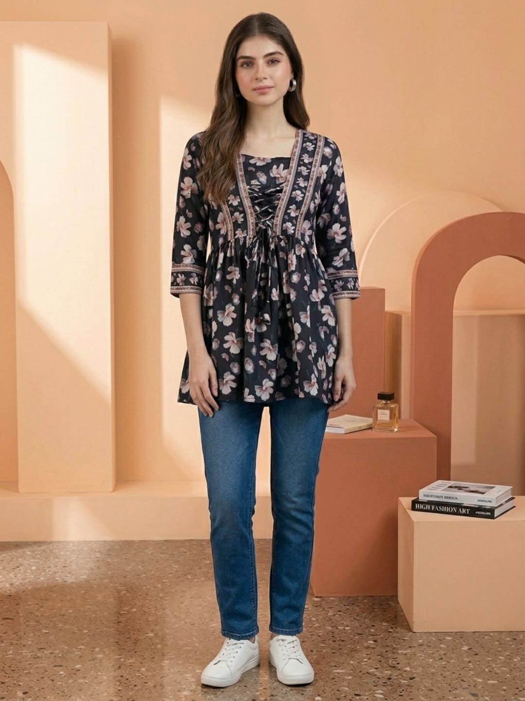 The Kurti Collection Women Summer Floral printed Top