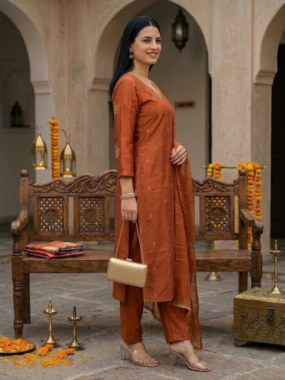 Timeless Grace Kurta Set With Dupatta