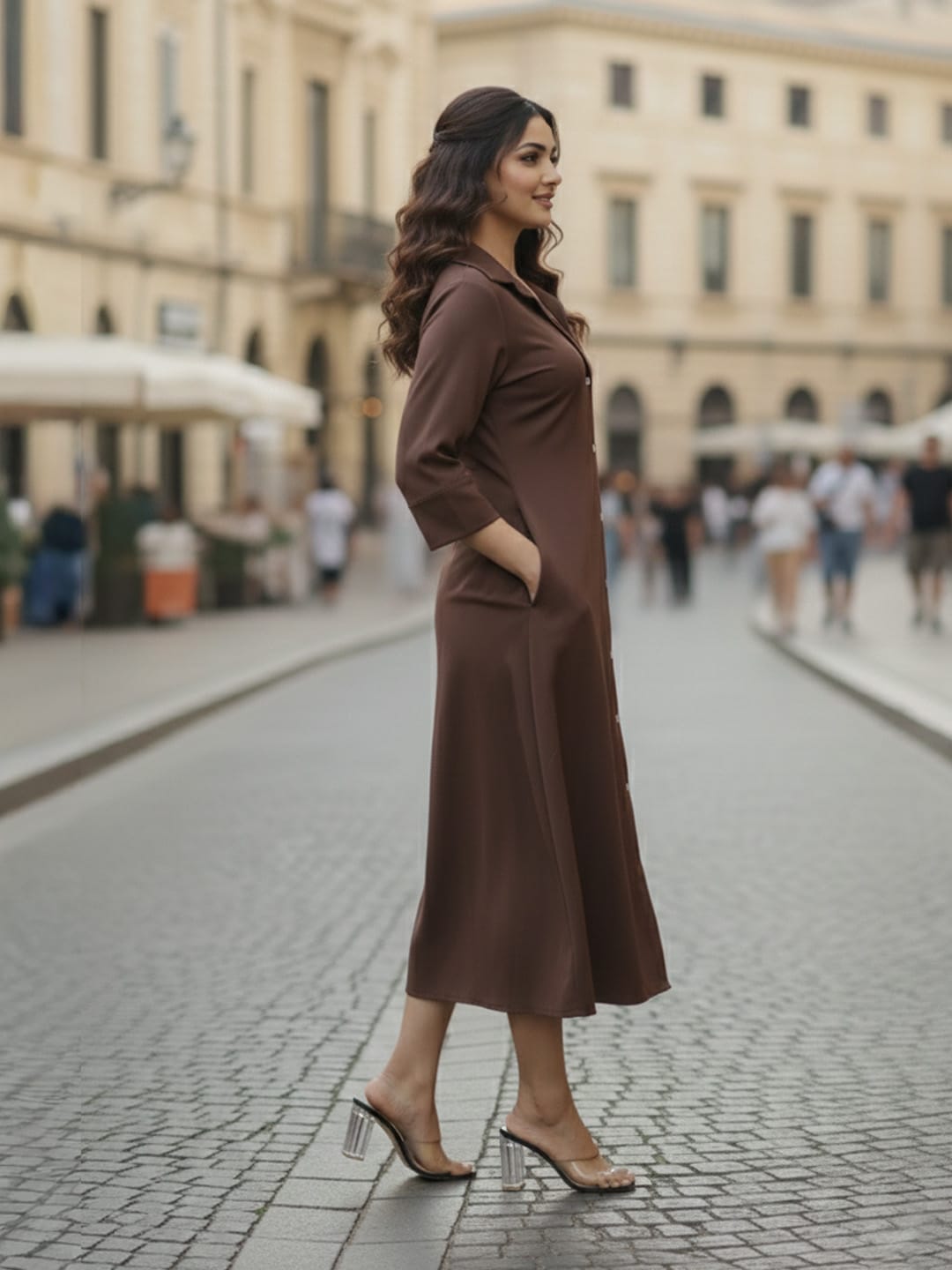 Polished & Modern Collar Dress
