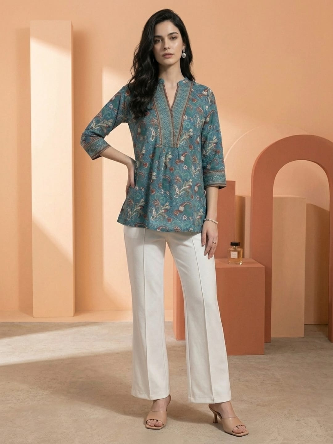 The Kurti Collection Women Summer Floral printed Top