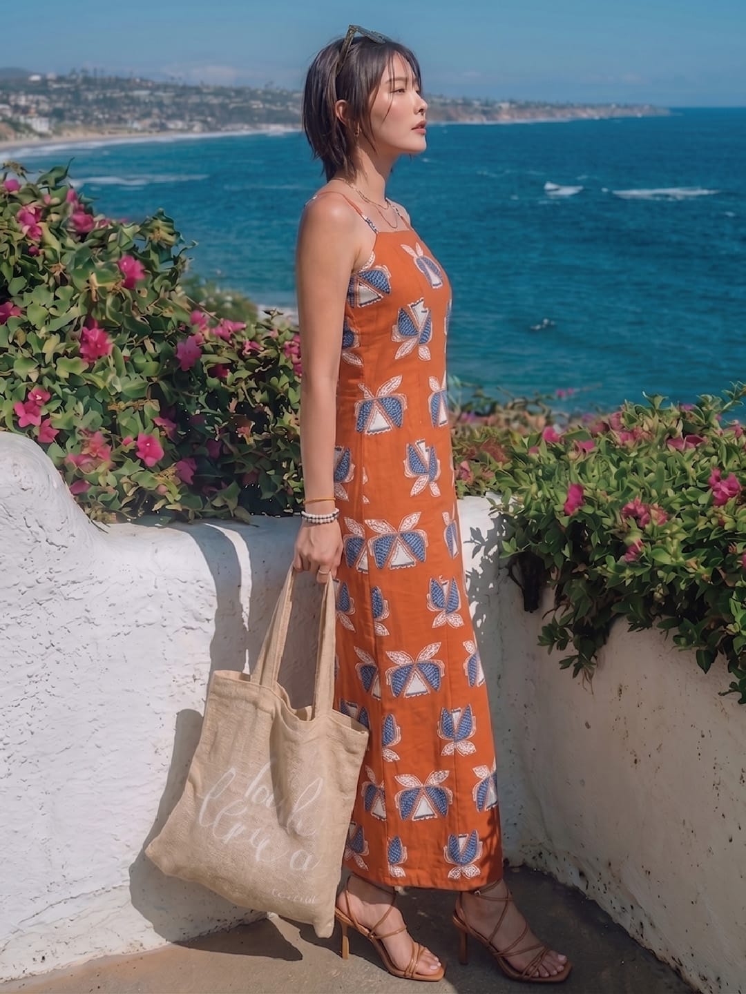 The Kurti Collection Orange Colored Women Summer Dress