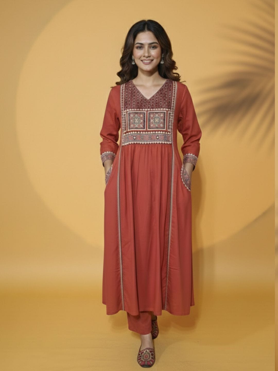 Ajrakh Heritage A-Line Kurta Set