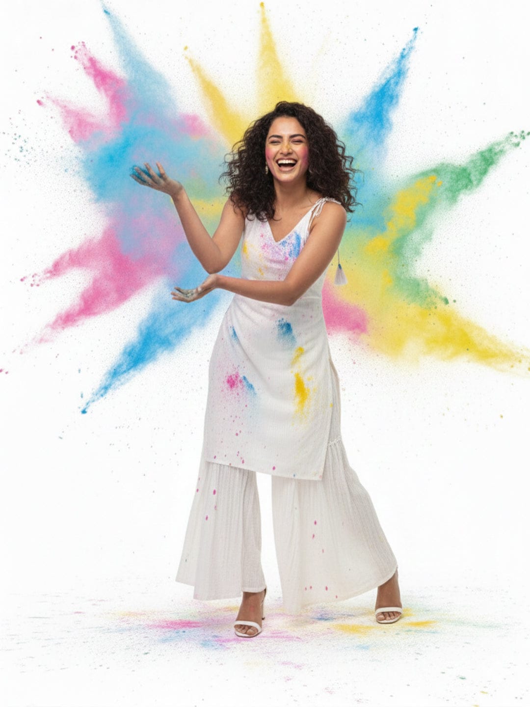 High-Volume Layered Festive Sarara Set