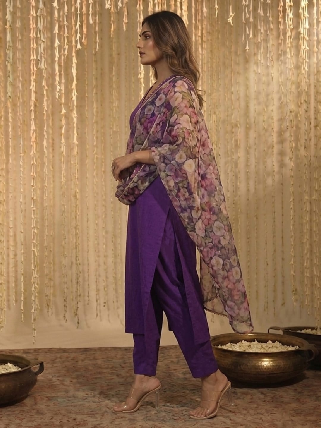 Violet Bloom Women's Kurta Set