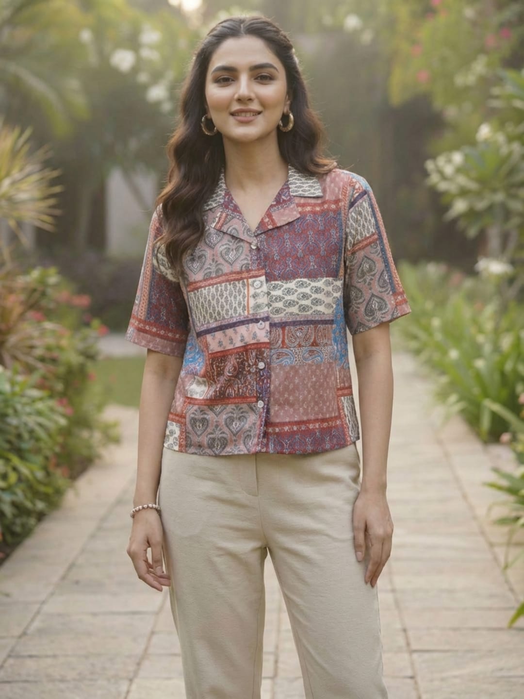 The Kurti Collection Women Summer Floral printed Top