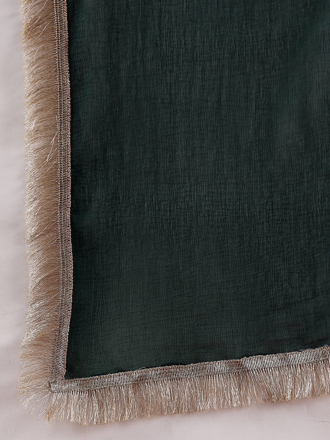 The Kurti Collection Women Green Anarkali Kurta Paired With Tonal Dupatta