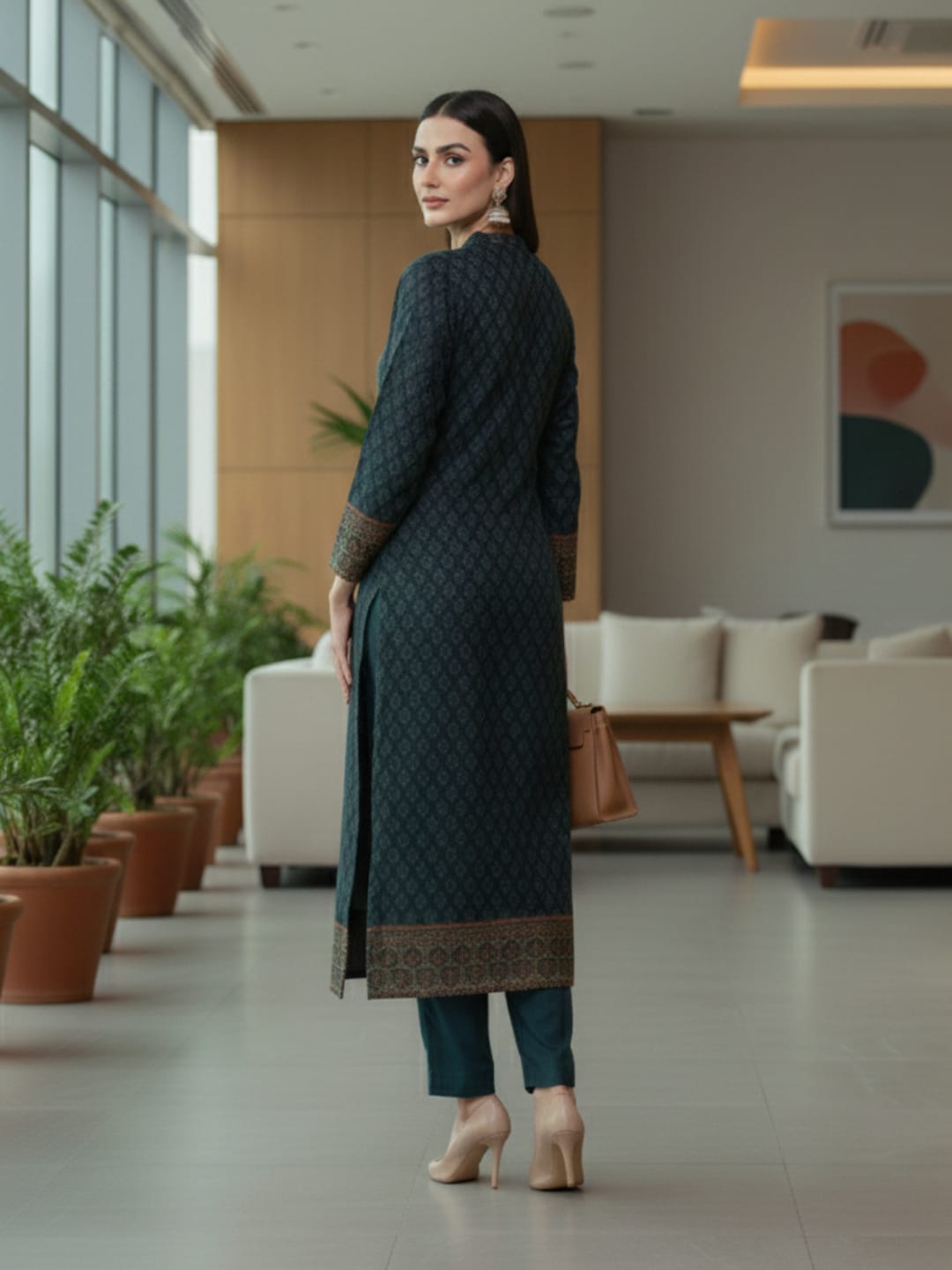 Varanga Women Grey Floral Printed Straight Kurta Paired With Solid Bottom And Printed Dupatta