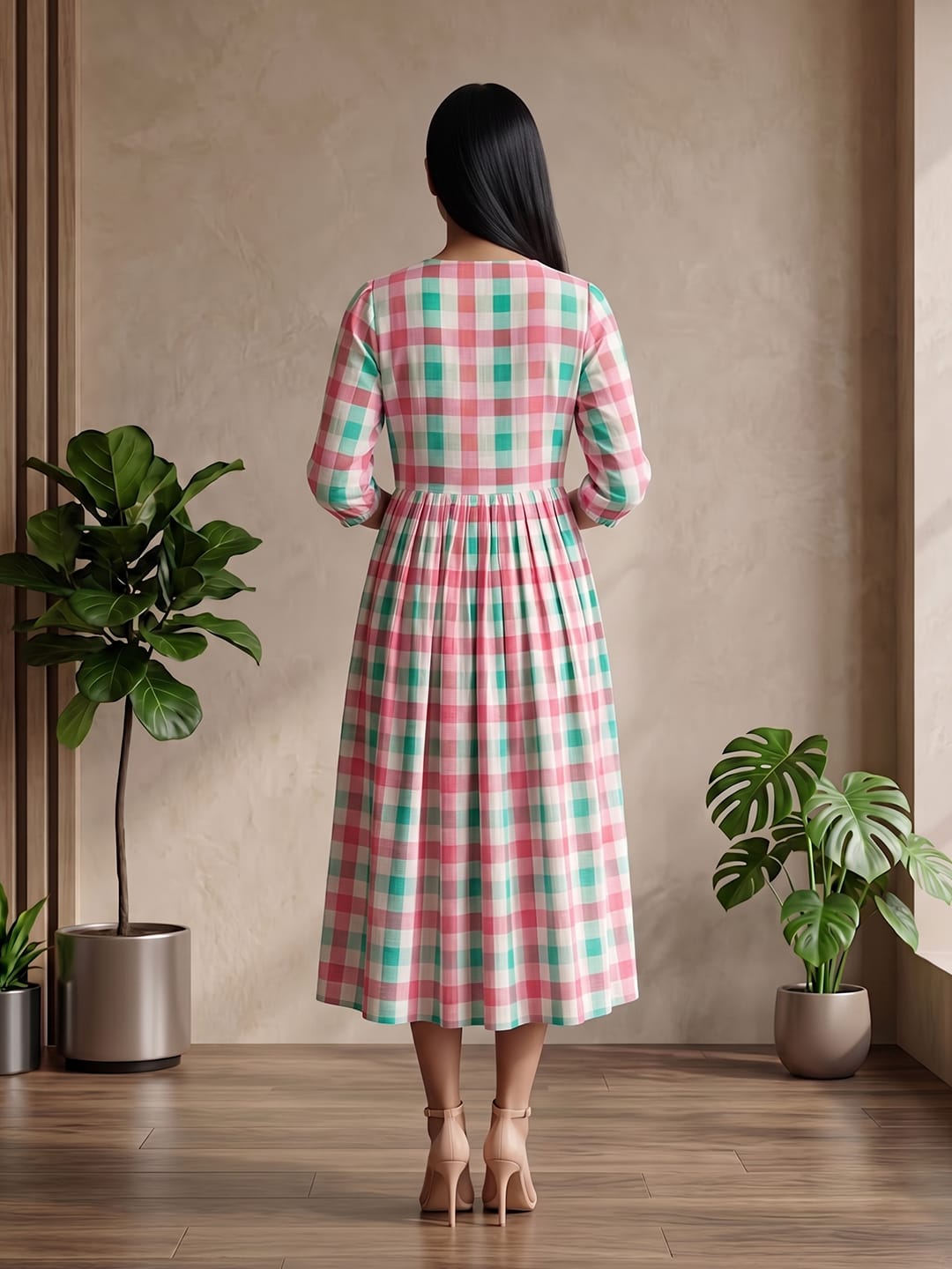 Varanga Multi Colored Women Summer Dress