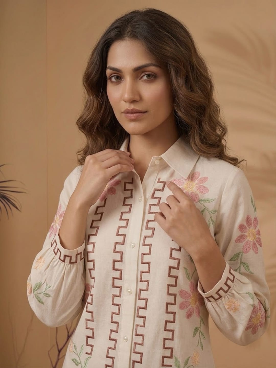 Varanga Off White Colored Women Summer Dress