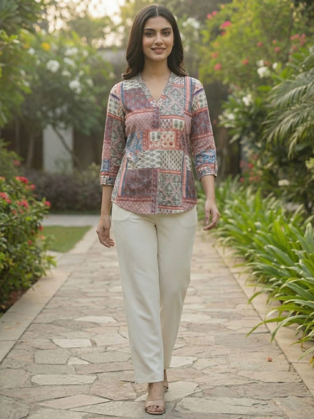 The Kurti Collection Women Summer Floral printed Top