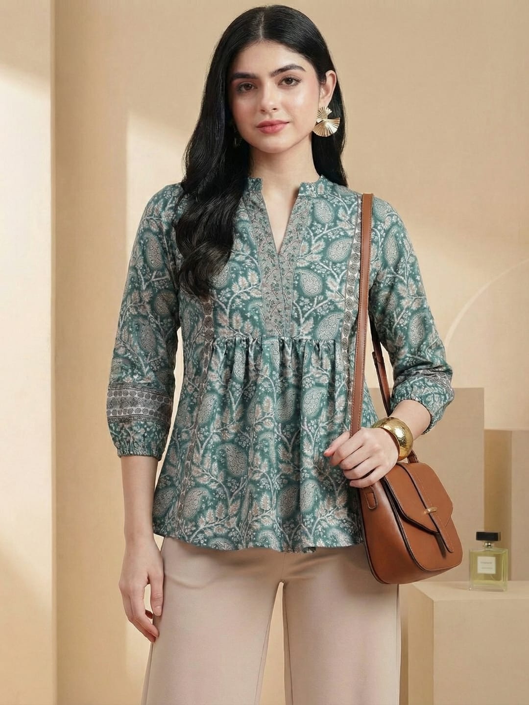 The Kurti Collection Women Summer Floral printed Top