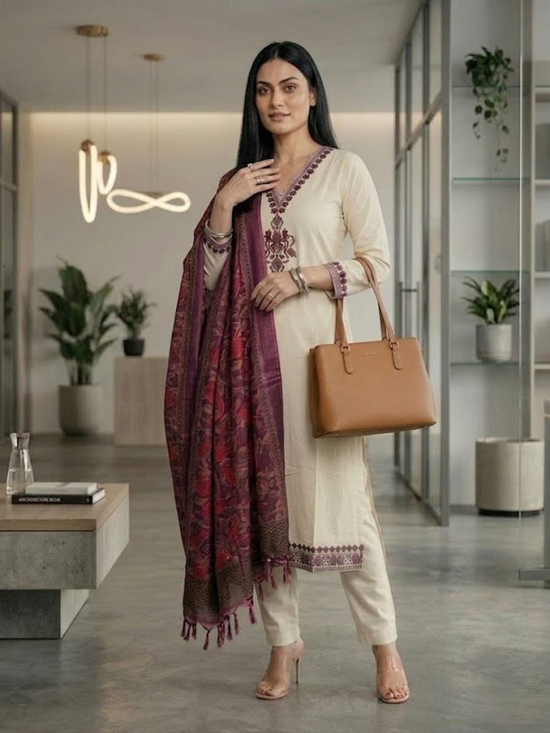 Heritage Hues Kurta Ensemble With Dupatta