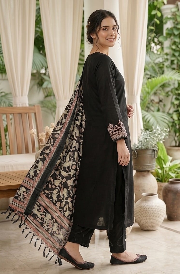 Classic black Kurta Set