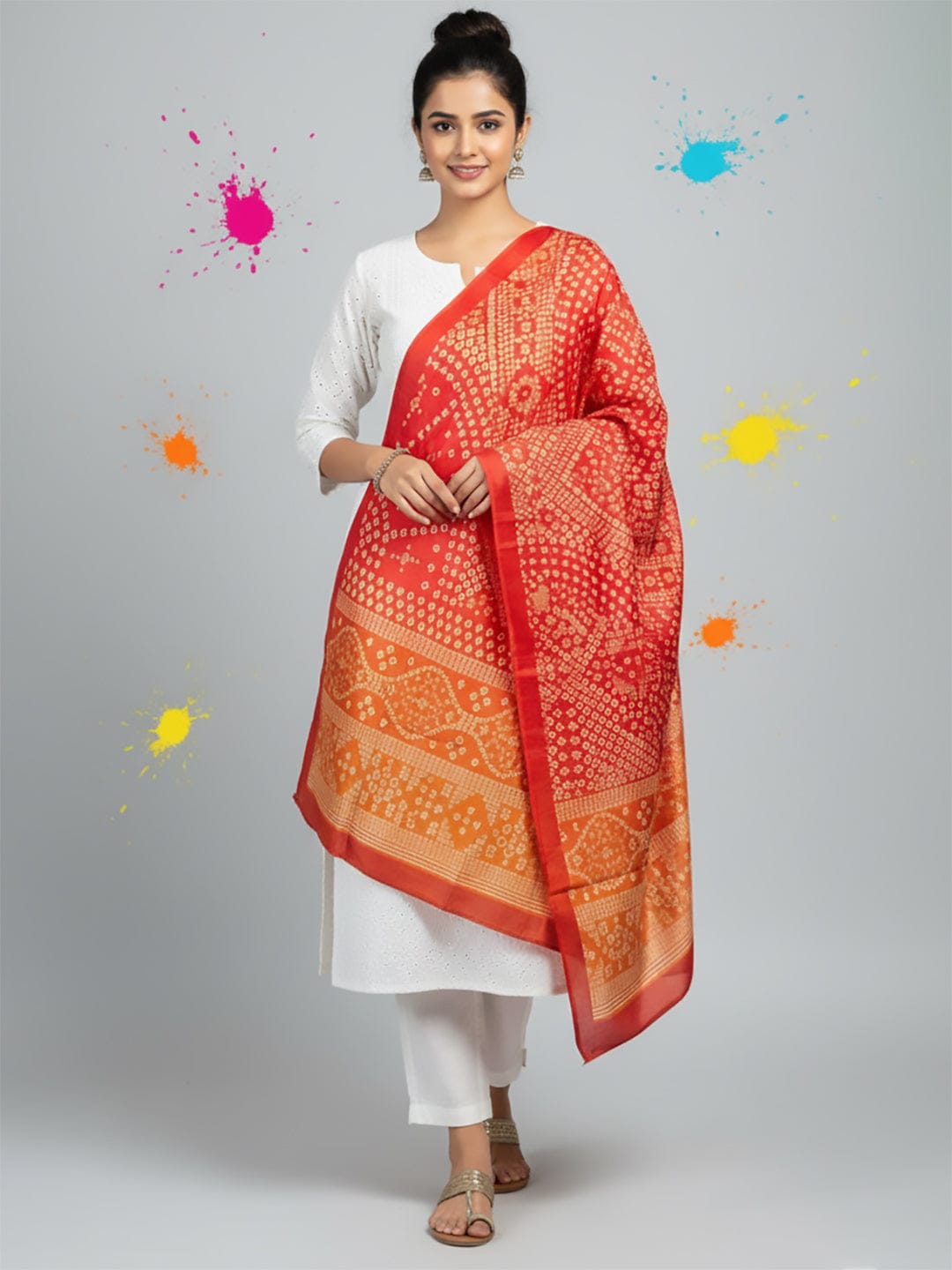 Elegant net dupatta featuring sequence detailing for a stylish and feminine finish.