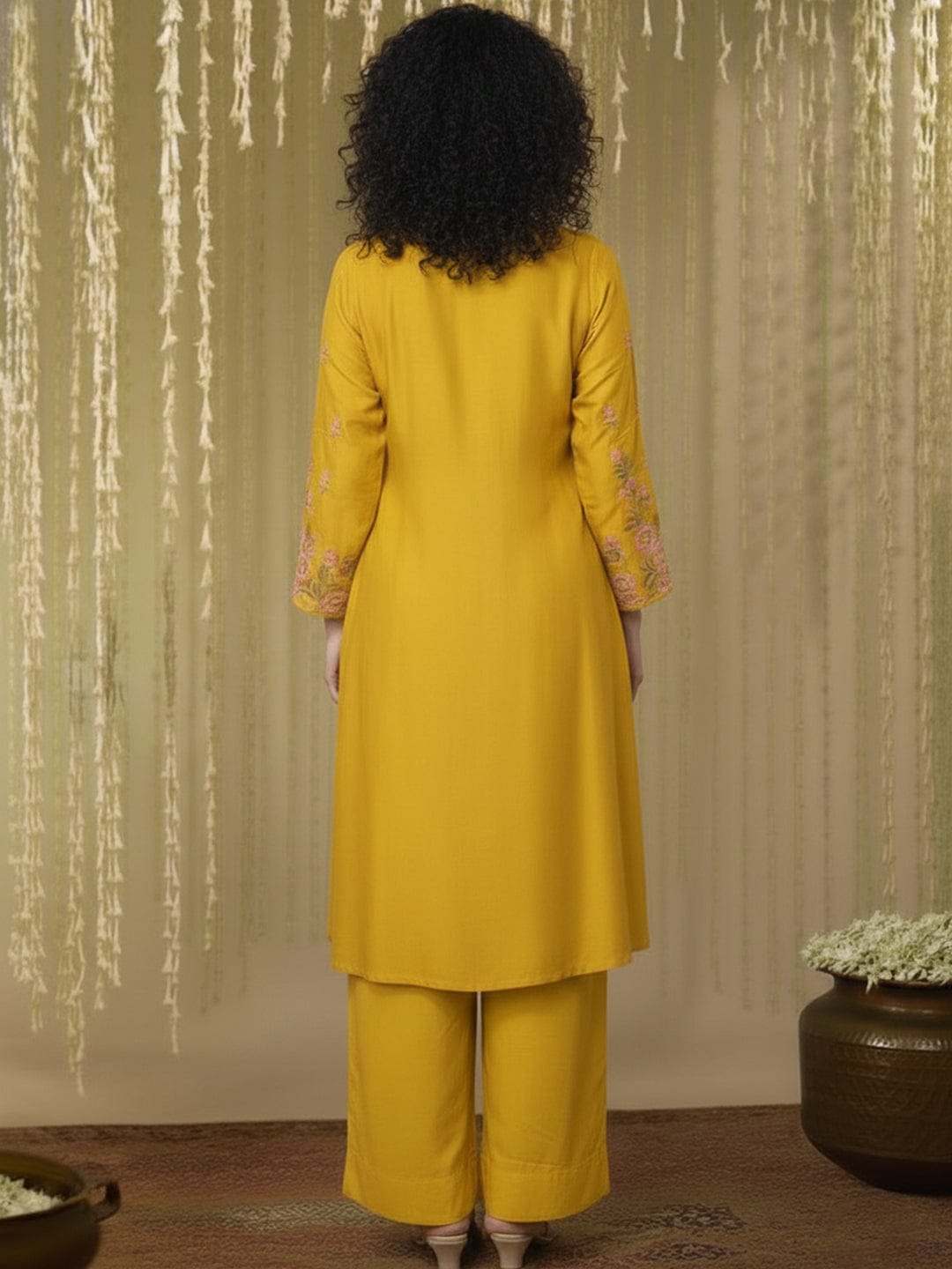 Yellow Blossom Kurta Set