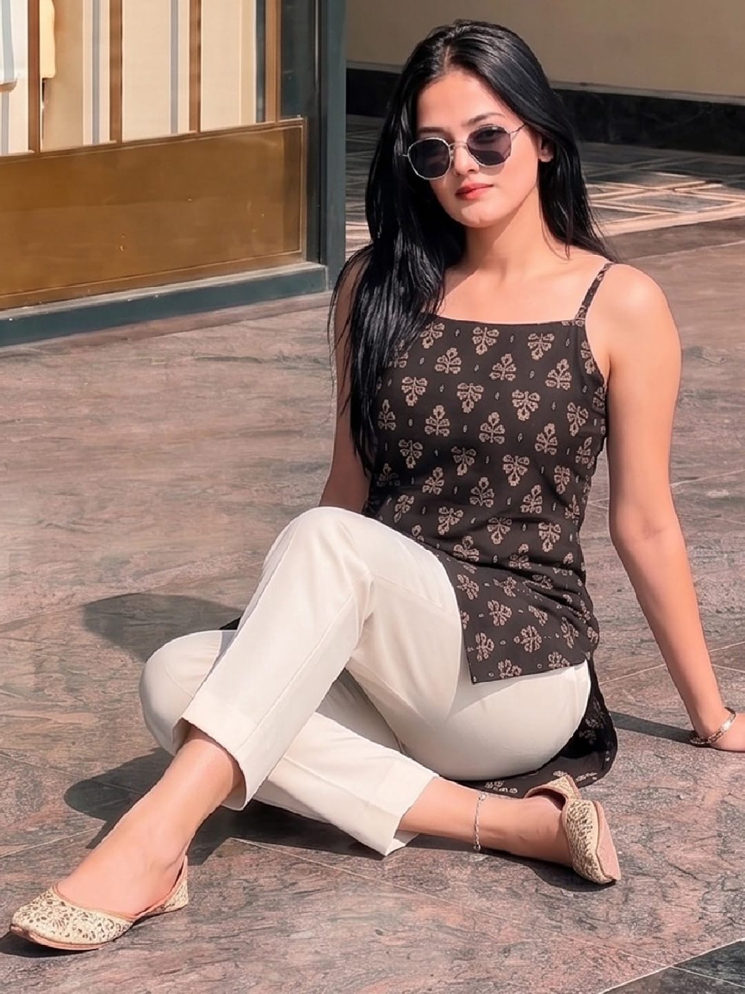 Chic Printed Strappy Kurti Designed For Effortless Everyday Comfort