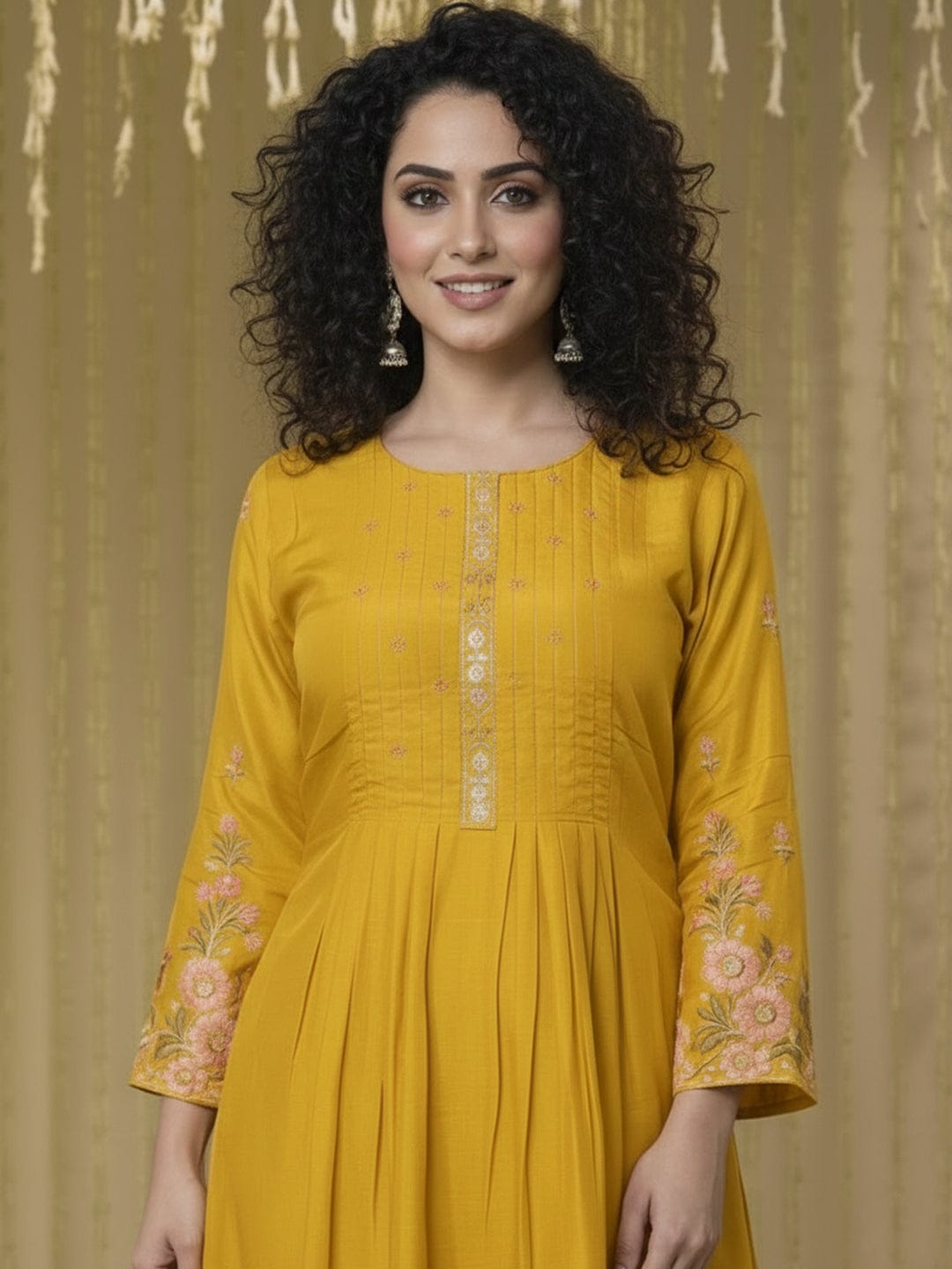Yellow Blossom Kurta Set